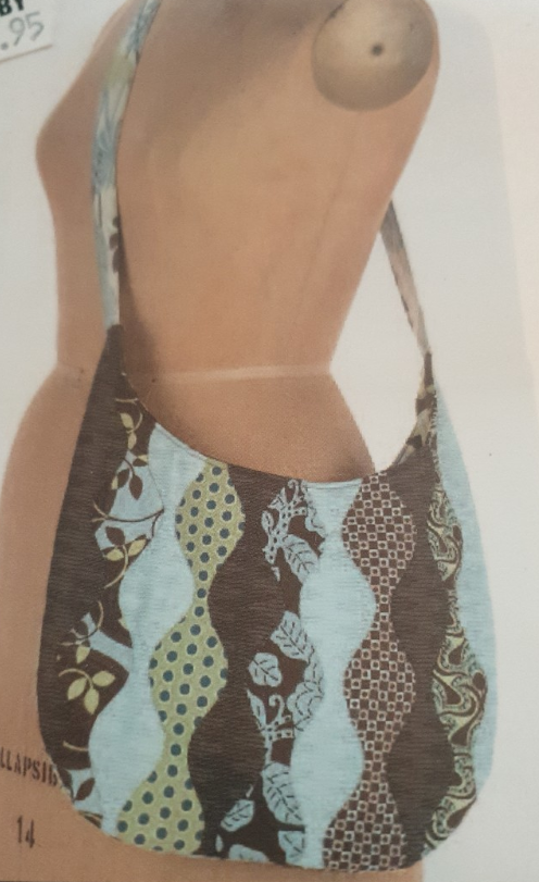 Wave on Wave shoulder Bag Pattern by Indygo Junction IJK132 (Kimie Leavitt)