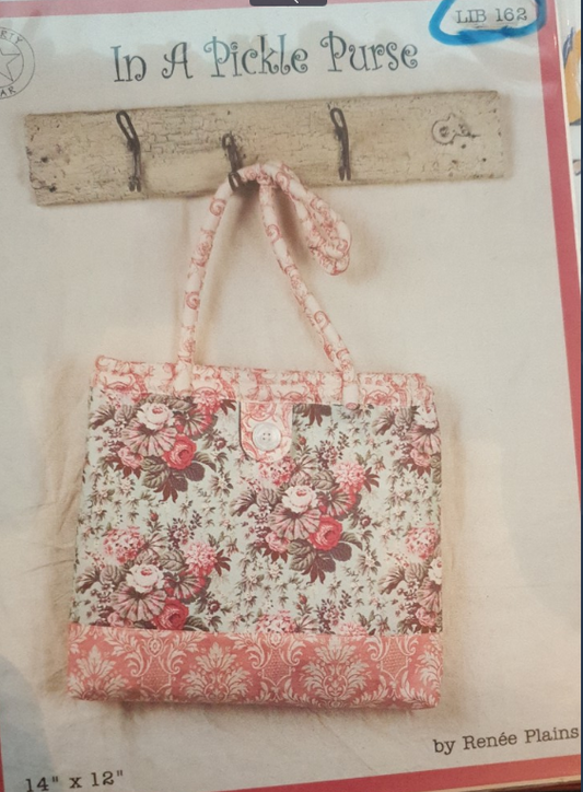 In a Pickle Purse Pattern by Renee Plains (Liberty Star) LIB 162