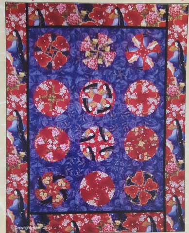 Emperor's Blue Lady - quilt pattern by Gutzy Geisha Designs