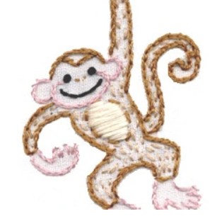 Monkey Love embroider patterns by Sublime Stitching