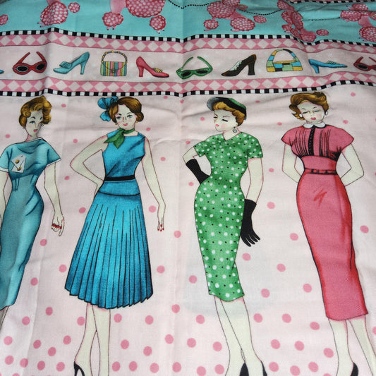 Michael Miller Memories - 1/2 Yard Cuts - Glamour Girls Stripe