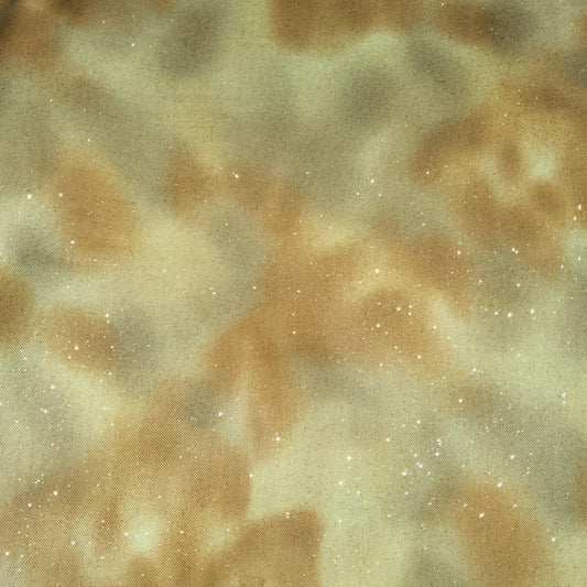 Gold marbled glitter fabric