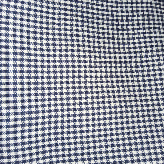 Gingham check - dark navy and white