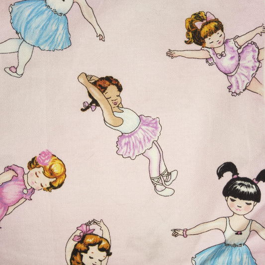 Kidz-C 1684 Ballet Girls Pink Timeless Treasures Ballerinas (75 cm left)