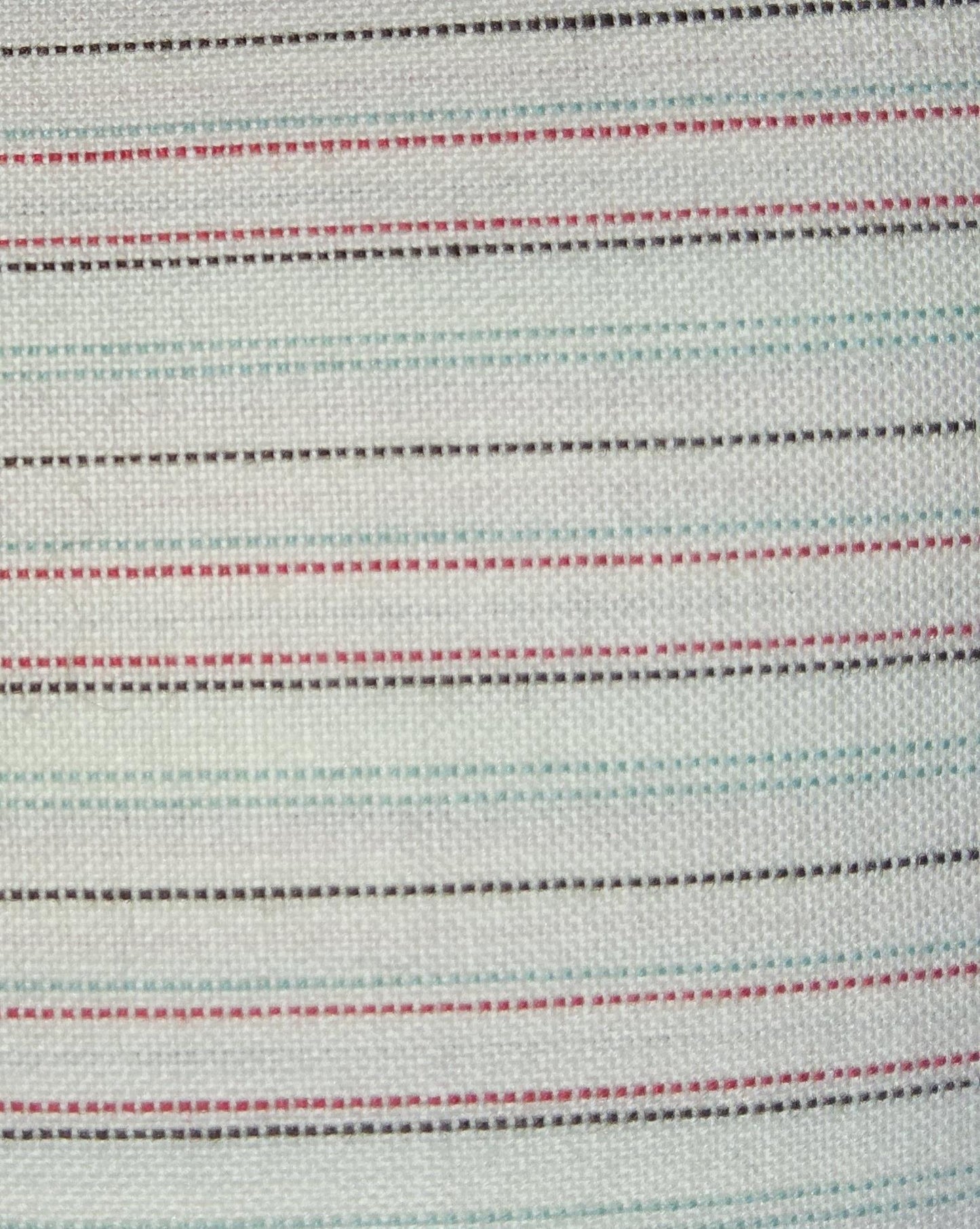 Ticking stripe - blue brown red fine stitch