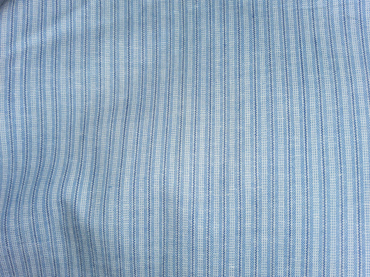 Ticking stripe denim blue