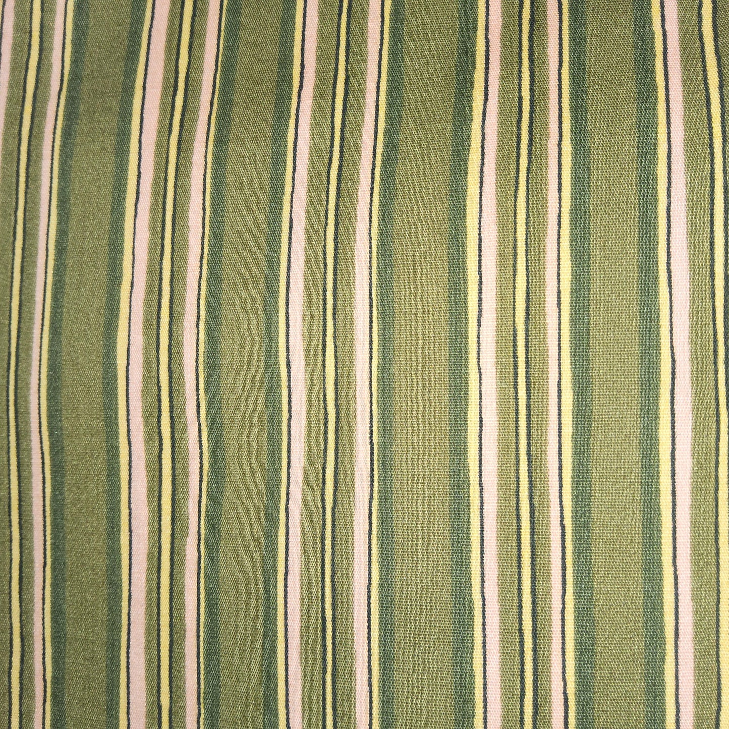 Classic Cottons Pink and light brown stripe
