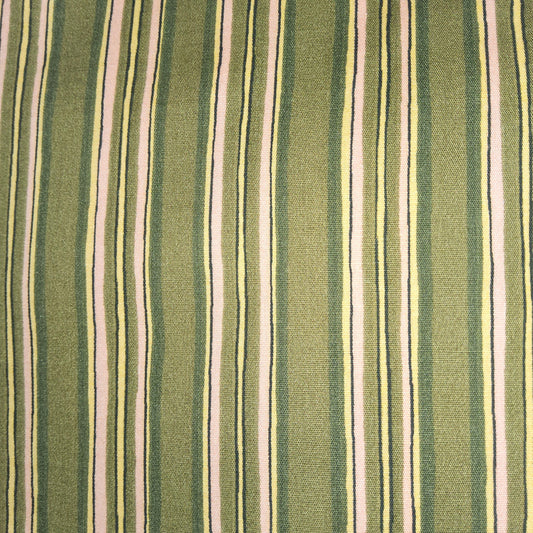 Classic Cottons Pink and light brown stripe