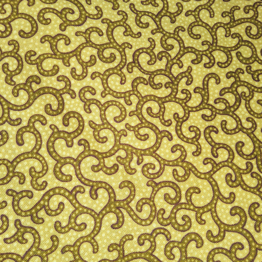 Timeless Treasures fleur olive swirl C4710 FLEUR
