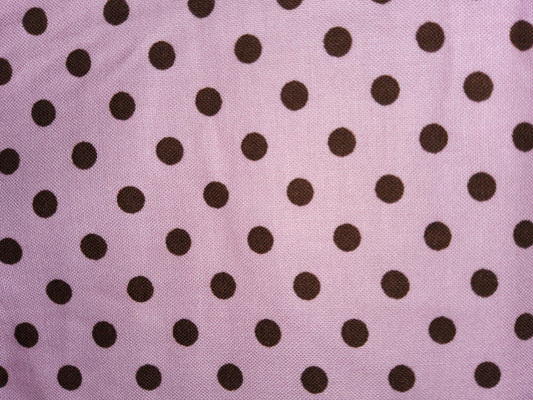 Michael Miller - Dumb Dot - Pink with chocolate dot C-2490