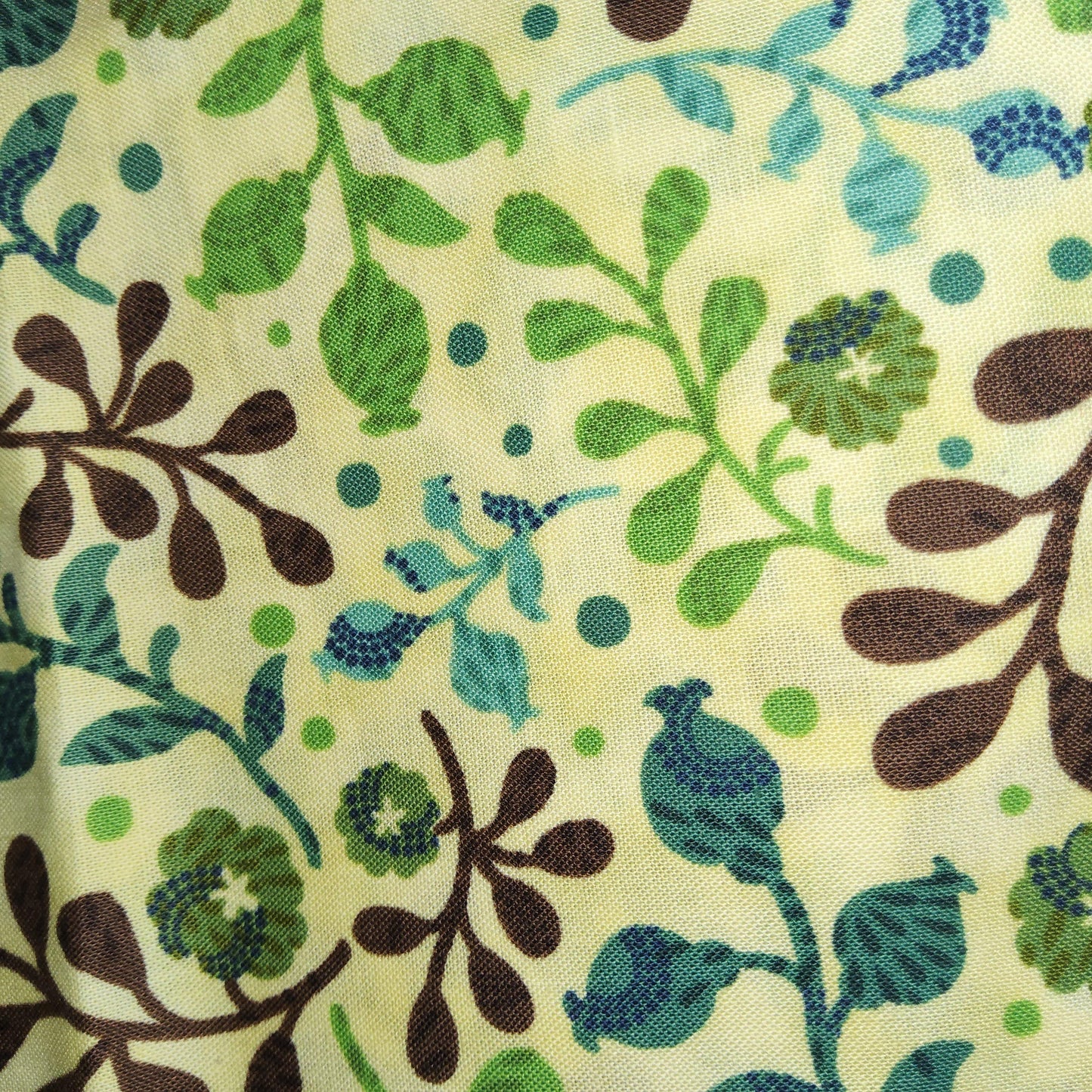 Hoffman Mercer St foliage in green E563