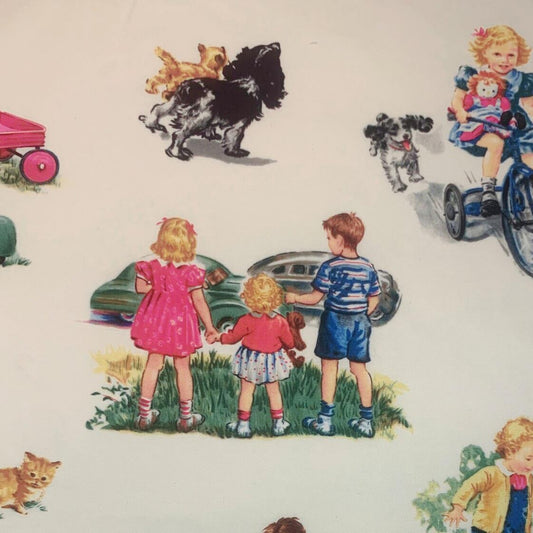 Dick and Jane all over - cream (rare and out of print)