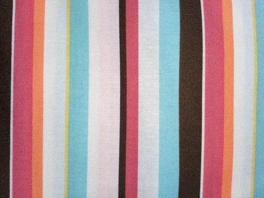 Moda - Urban Chiks - Summer in the City 31006-11 Mocha Stripe