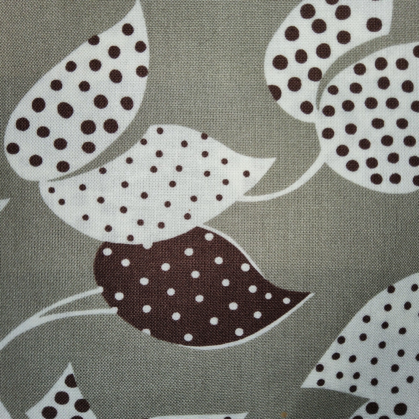 Denyse Schmidt - Flea Market Fancy - Leaf & Dot - Grey PWDS024