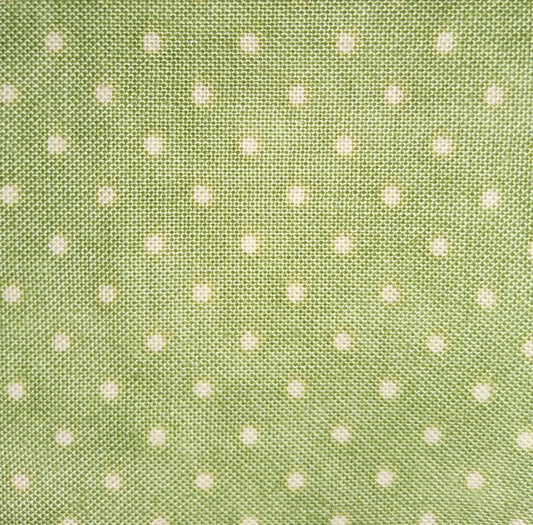 Moda - Essential Dots - Sage with Cream Pindots 8654 15 *