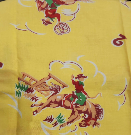Retro Cowboy Yellow RJR Fabrics