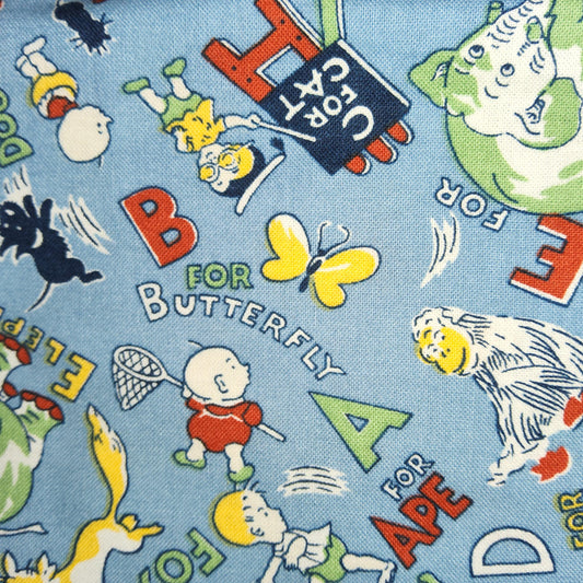 Everything But The Kitchen Sink - 4922 1 RJR Fabrics blue alphabet