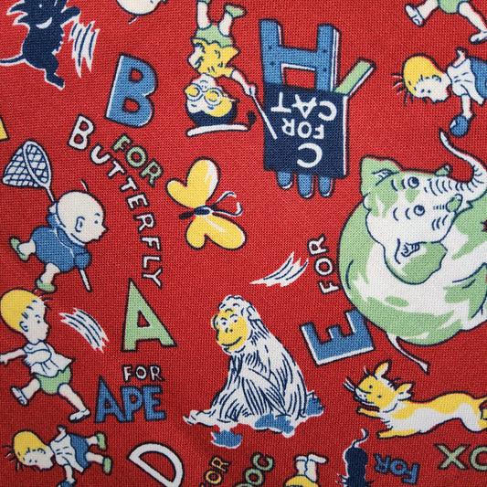 Everything But The Kitchen Sink - 4922 1 RJR Fabrics red alphabet