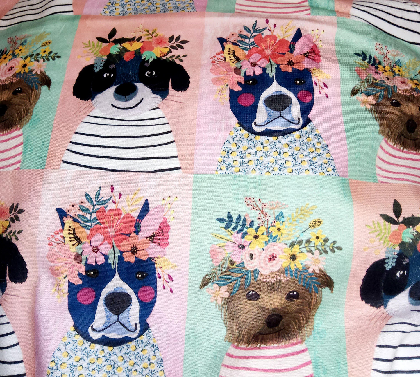 Mia Charro - Floral Pets - large dogs squares panel 129 101 01
