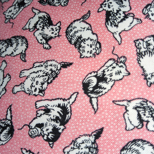 Everything But The Kitchen Sink - 4925 2 kittens pink (RJR) .(cats) 1930s