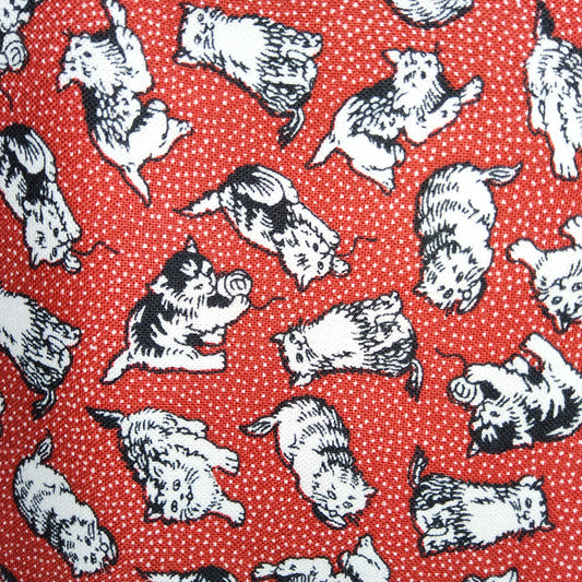 Everything But The Kitchen Sink - 4925 1 kittens red (RJR fabrics) 1930s