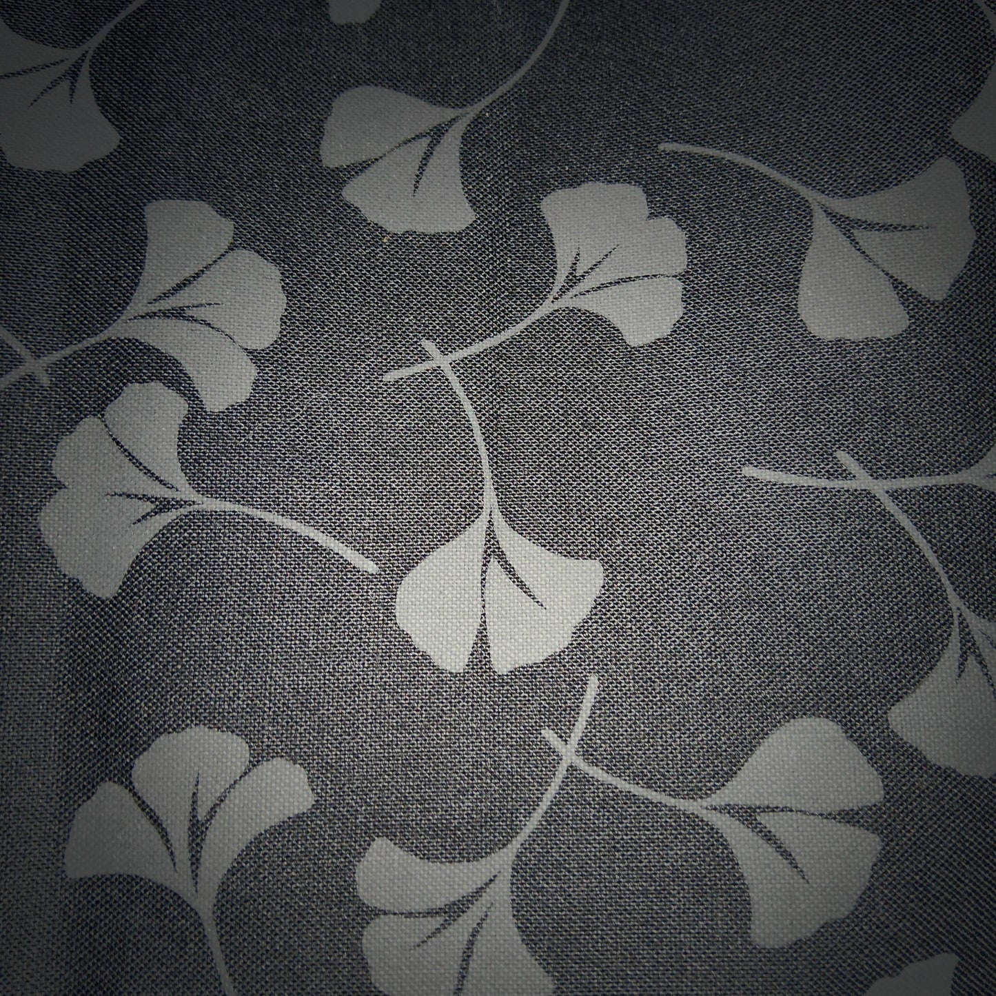 Faye Burgos for Marcus Fabrics gingko leaf black (tonal) *
