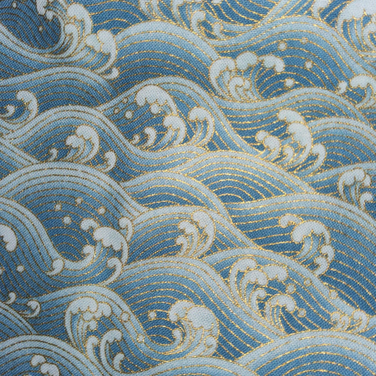 Timeless treasures Lotus Ocean waves CM3298 (metallic) *