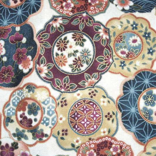 Timeless Treasures - Lotus-CM3297 (japanese decorative plates) *