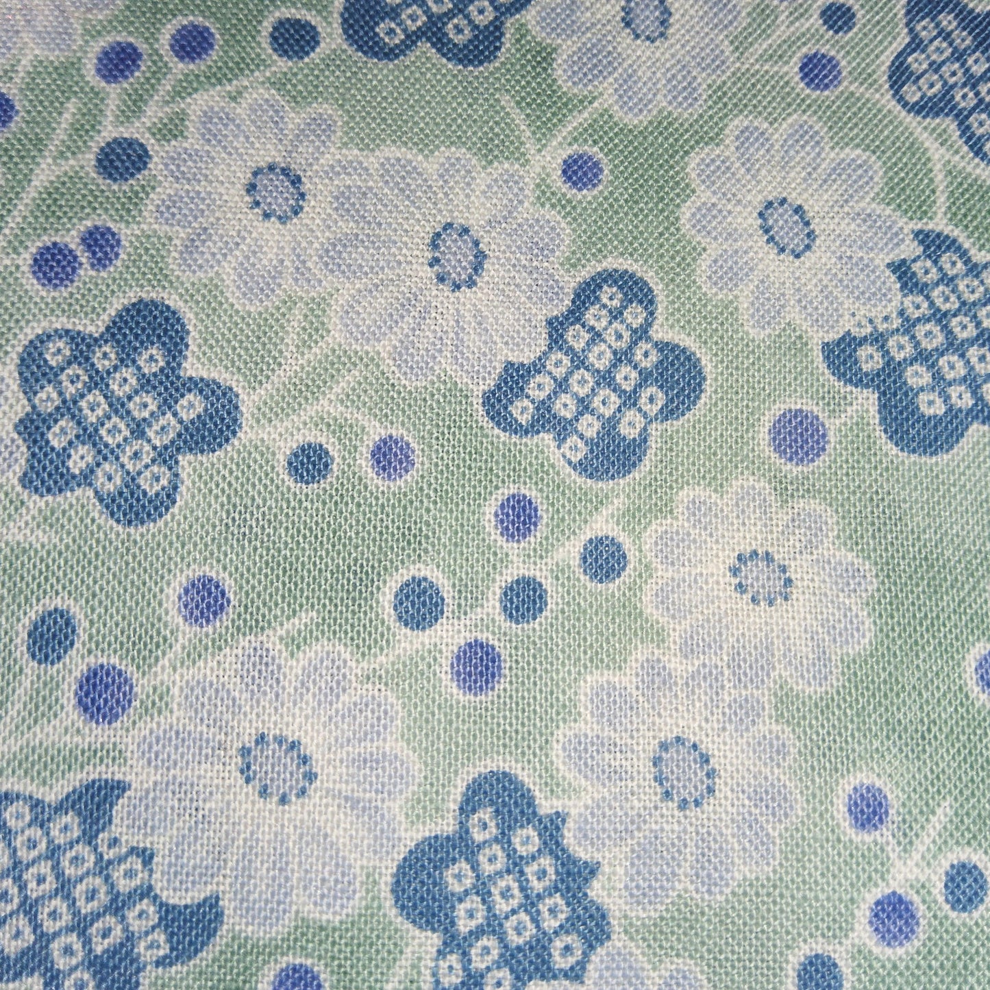Max New - Blossoms - blue and green (Japanese) *