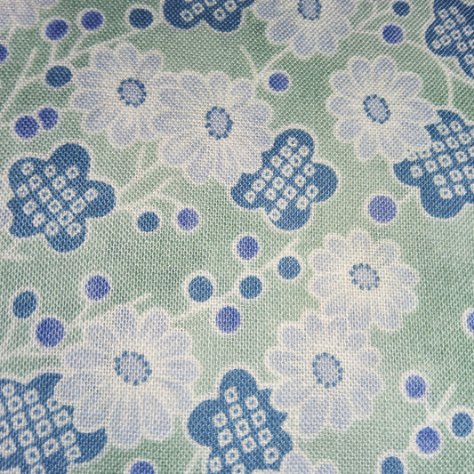 Max New - Blossoms - blue and green (Japanese) *