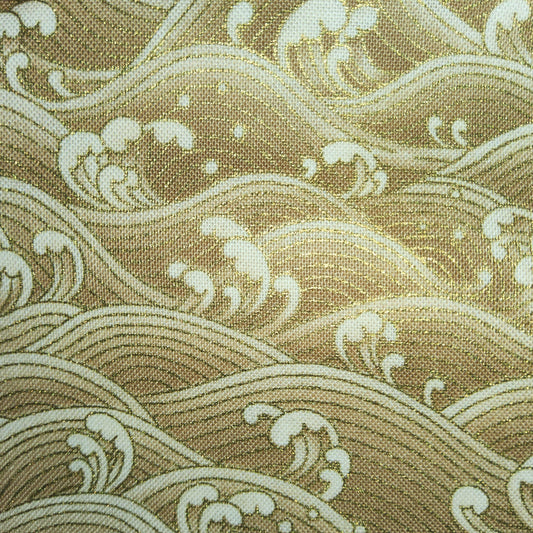 Timeless Treasures Lotus Tan Waves CM3298 (1.25 left) *