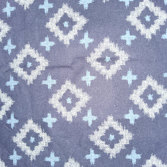 Seven Islands Japanese Indigo fabric Hakama (diamonds and crosses) *