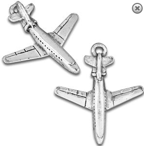 jet plane charm (aeroplane)