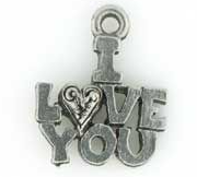 I Love You charm