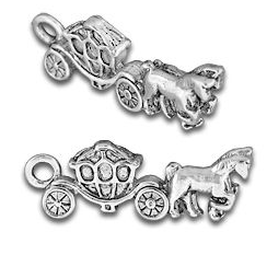 Horse and Carriage charm