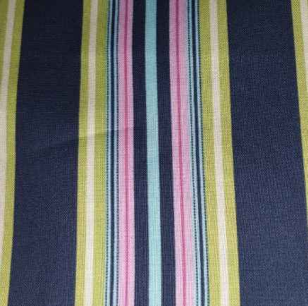 Amy Butler -  - Awning stripe navy pink
