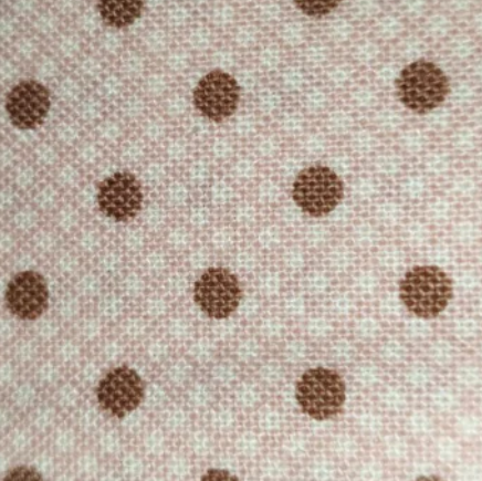 Moda - Lily & Will 2804-14 pink brown spot (with white microdot background)