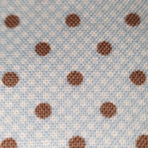 Moda - Lily & Will 2804-15  light blue with brown spot (with white microdot background)