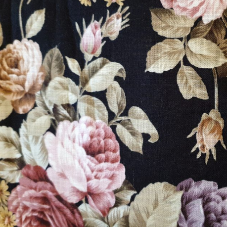 Sevenberry Premium Twenty-colors Collection Black rose linen