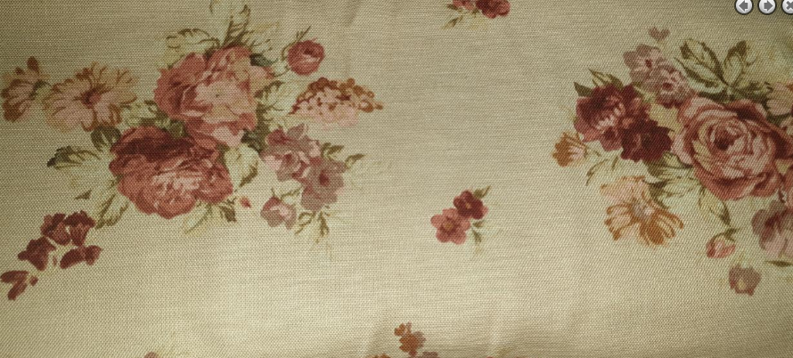 Yuwa Remember Quilts collection by Junko Miyazaki TEASTAIN roses linen