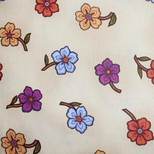 Timeless Treasures Fleur C-4708 FLEUR multi flower on cream