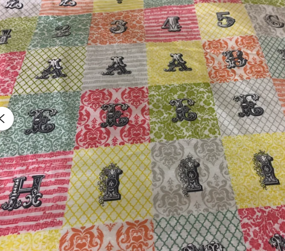 Echo Park Love Notes Letters patchwork multi 5879