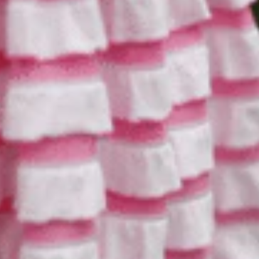 Frilly Layered Fabric Bubblegum 1"