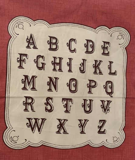 La Petite Ecole by French General 13560 19 red alphabet