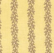 French General Pom Pom De Paris fern stripe mustard 13578 12