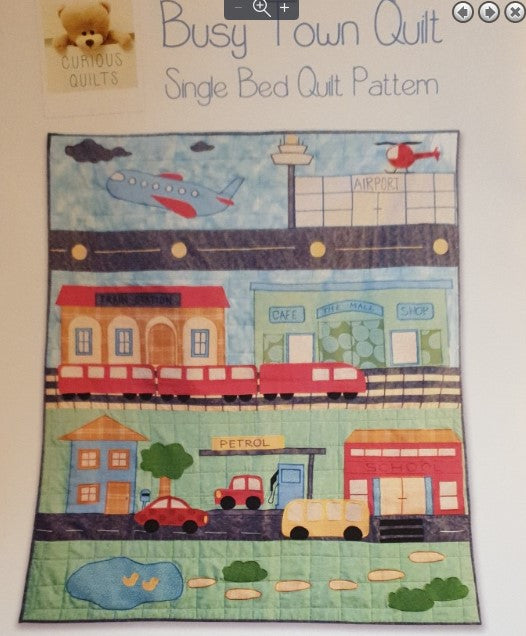 Busy Town Quilt Pattern by Curious Quilts