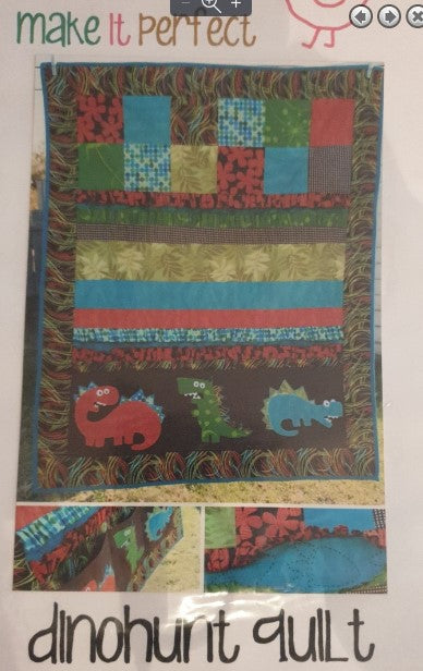 Dinohunt quilt pattern from Make It Perfect