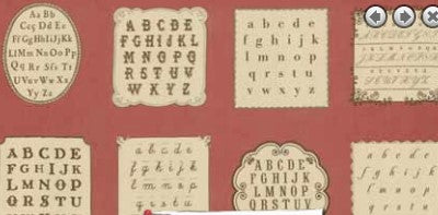 La Petite Ecole by French General 13560 19 red alphabet