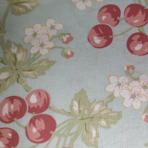 Kaye's Kitchen by Kaye England Cherries in Blue (Style 184)