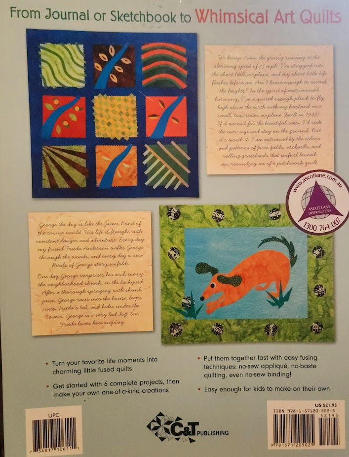 Fuse and Tell Journal Quilts book by Laura Wasilowski